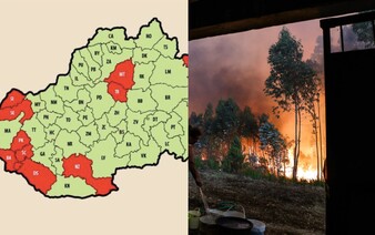 MAPA: Hasiči zverejnili mapu okresov, v ktorých dnes najviac hrozí riziko požiaru