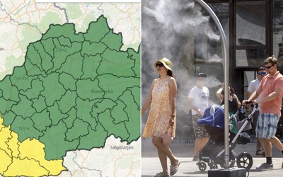 MAPA: Na Slovensko prichádzajú tropické teploty, SHMÚ už vydáva výstrahy pre konkrétne okresy