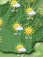 MAPA: Na týchto miestach Slovenska dnes môže byť až 37 stupňov Celzia, SHMÚ varuje pred teplom aj silnými búrkami