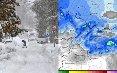 MAPA: Napadne až 20 centimetrov snehu. Pozri sa, kde nasneží najviac