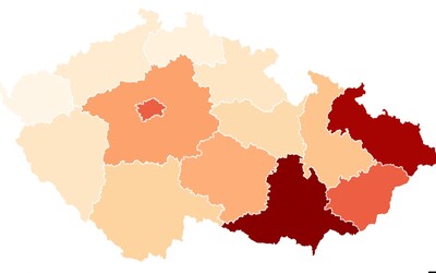 MAPA: Nejvíce věřících je na Moravě. Jak je na tom tvůj kraj?