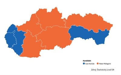 MAPA: Pozri si, ako volili ľudia v tvojom kraji a okrese. Štatistický úrad zverejnil podrobné dáta
