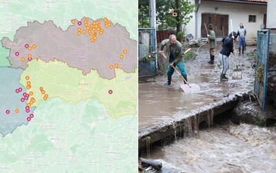 MAPA: Slovensko naďalej sužujú povodne, v týchto okresoch pretrváva najväčšie riziko