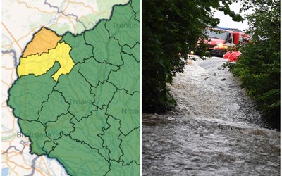 MAPA: V niektorých okresoch Slovenska hrozia povodne, SHMÚ vydal výstrahy