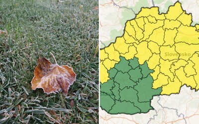 MAPA: V týchto okresoch Slovenska bude v piatok ráno mrznúť