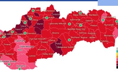 MAPA: Vo väčšine okresov Slovenska sa od pondelka netreba preukazovať testom. Vracia sa aj kultúra
