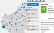 MAPA: Zo slovenských krajských miest najhoršie hospodári s peniazmi Bratislava. Pozri si, ako dopadlo tvoje mesto či obec