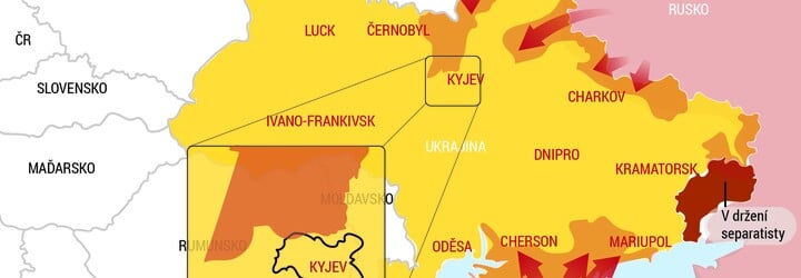 MAPA války na Ukrajině: Kde se aktuálně bojuje? Přinášíme přehlednou mapu