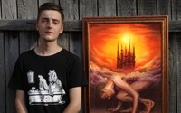 Malíř Pavel se inspiruje Lovecraftem. Temné příběhy tvoří základ jeho obrazů