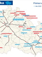 Mapa: Odjezd na letní dovolenou komplikují dopravní omezení. Podívej se, kde se opravuje