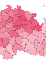 Mapa okresů ČR: Prohlédni si území, které bys po dobu tři týdnů neměl opouštět