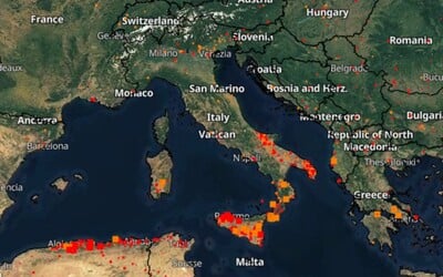 Mapa požárů: Není to jen Řecko, podívej se, kde všude v Evropě hoří