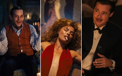 Margot Robbie, Brad Pitt a Tobey Maguire zažívají zlatou éru Hollywoodu ve snímku Babylon
