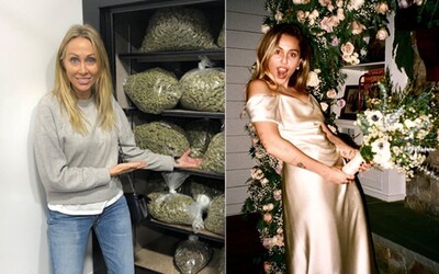 Matka Miley Cyrus kouří víc trávy než její dcera. Zapózovala u obrovských zásob