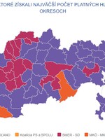 Matovič dominoval na celom Slovensku, Kotleba nevyhral v žiadnom okrese. Pozri si, ako volili Slováci po celej krajine