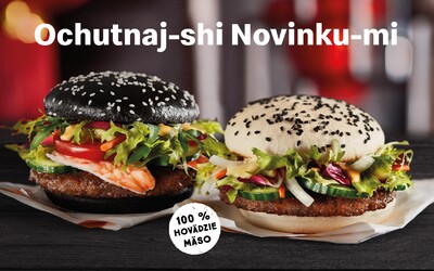 McDonald's uvedl nové asijské burgery Kreveta-shi a Kráva-shi