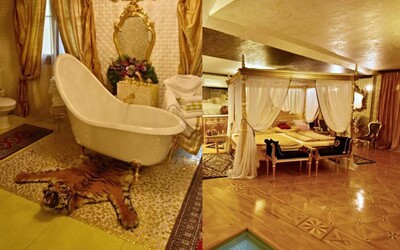Milionárska rodina predáva v Košiciach luxusnú vilu. V kúpeľni nájdeš tigra, v obývačke zlaté kachle a Versace koberce