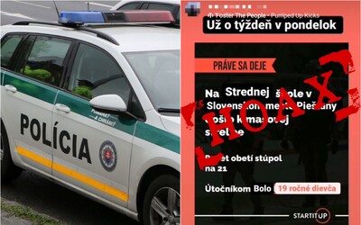 Mladá Slovenka šírila hoax o streľbe v škole, navštívila ju polícia