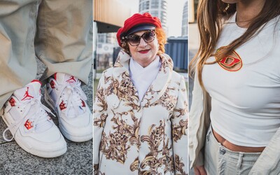 Móda z ulíc: seniorka Blažena s náušnicami Chanel a outfitom za 2 500 €, ale aj Lucy s fejkovou Louis Vuitton kabelkou z Egypta