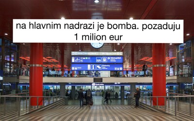 Muž lhal o bombě na letišti i na hlavním nádraží a požadoval miliony. Zprávy psal ze svého telefonu, odsedí si tři roky