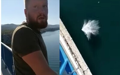 Muž skočil v Chorvatsku z mostu ve výšce 40 metrů nad vodou. Kamarád si pád natáčel na mobil