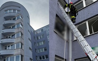 Muž v Bratislave po páde z bytovky visel na lane vo výške 8 metrov. Zostal v bezvedomí