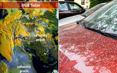 Na Slovensko dorazil saharský prach. Obloha je zakalená, biela a viditeľnosť výrazne znížená