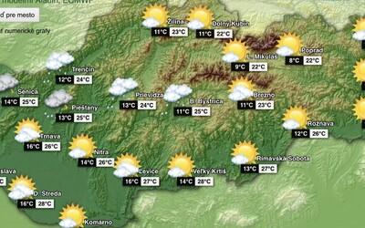 Na Slovensko prichádza leto, tento týždeň očakávaj až 28 °C aj búrky. Pozri si predpoveď počasia na tento týždeň (+ mapa)