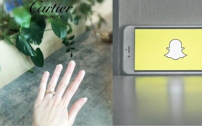 Na Snapchate si môžeš vyskúšať luxusný prsteň značky Cartier. Firmy medzi sebou nadviazali spoluprácu