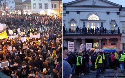 Na námestí v Košiciach protestovali stovky ľudí proti Kotlebovi. Dav Mazureka posielal do basy