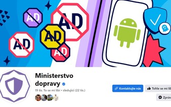 Na nic neklikej! Hackeři napadli Facebook ministerstva dopravy, propagují aplikaci na blokování reklamy