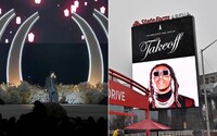 Na pohrebe Takeoffa spieval Justin Bieber a rečnil Drake. Rady fanúšikov stáli v daždi dlhé hodiny