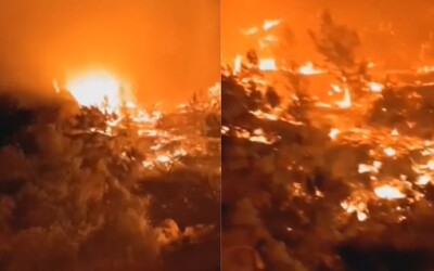 Na veľkom ostrove v Grécku spôsobil lesný požiar opitý vodič. Museli evakuovať viaceré dediny a nasadiť celý hasičský zbor