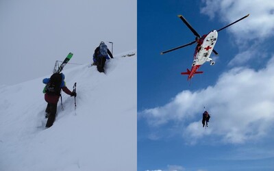 Na východe Slovenska spadla lavína, strhla so sebou dvoch skialpinistov. Na mieste zasahoval vrtuľník