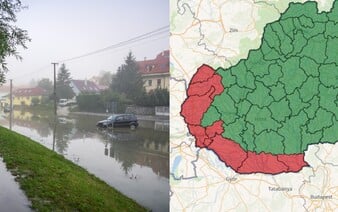 Na západe Slovenska naďalej platí tretí stupeň výstrah pred povodňami (+ mapa)