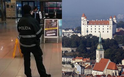 Na železničnej stanici v Bratislave zasahovala polícia. Agresívny muž odmietal odísť a vyťahoval nôž