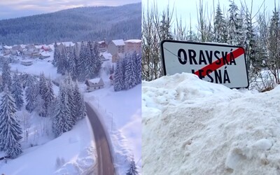 Napadlo tam aj 100 centimetrov snehu. Slovák zachytil Oravskú Lesnú počas snehovej kalamity, ktorú však miestni vnímali s úsmevom