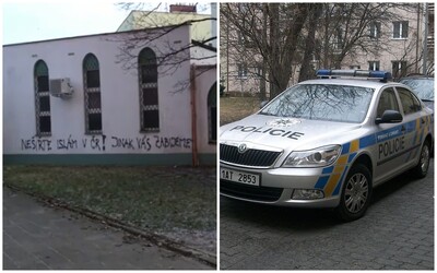 Nenávistný nápis na islámské mešitě v Brně už vyšetřuje policie