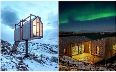 Nórsky ostrov ponúka nádherné ubytovanie mimo civilizácie. Z luxusných chatiek môžeš pozorovať aj polárnu žiaru