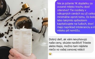 Nová bratislavská kaviareň sa obula do zákazníka, ktorý sa sťažoval na príplatok za rastlinné mlieko. Ďalšie prevádzky reagujú