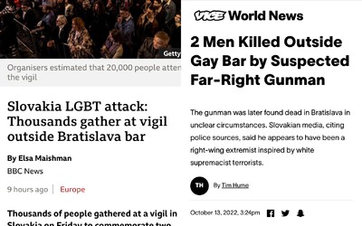 O tragédii v Bratislavě informují světová média