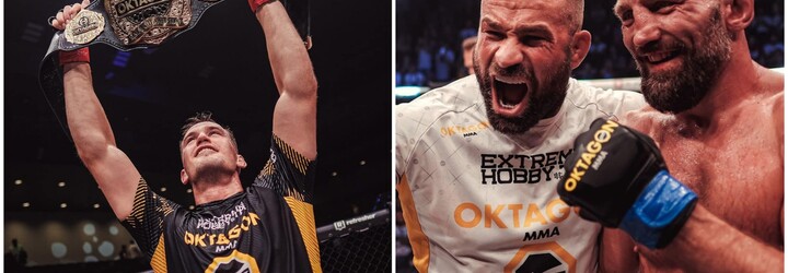 OKTAGON MMA má nového šampiona! Viktor Pešta rozbil německému Terminátorovi nos a doktor bitvu zastavil
