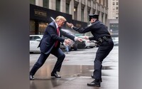 Obrazem: Takto by proběhlo zatčení a vězení Donalda Trumpa podle umělé inteligence