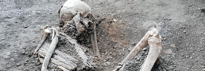 Obrazem: V Pompejích odhalili pozůstatky obětí zemětřesení z roku 79
