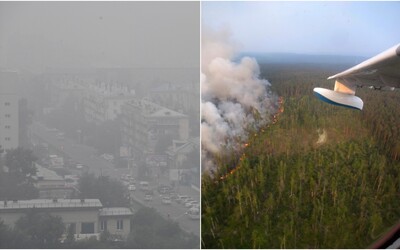 Obrovské požiare v Rusku vidno na satelitných záberoch a môžu urýchliť roztápanie Arktídy. Mestá v okolí pohlcuje čierny dym