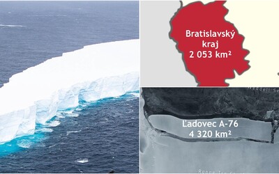 Od Antarktídy sa odtrhol ľadovec dvojnásobne väčší ako Bratislavský kraj. Vedci to nepripisujú globálnemu otepľovaniu