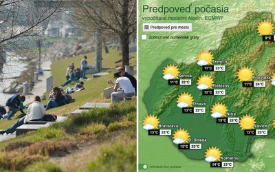 POČASIE: Na Slovensko prichádza veľké oteplenie, pozri si predpoveď na víkend