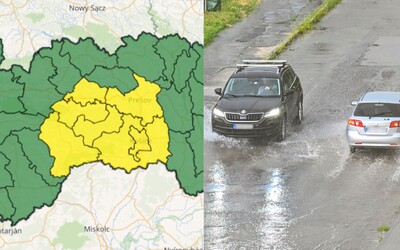 POZOR: Silné búrky dnes potrápia viaceré okresy východného Slovenska. SHMÚ vydal výstrahy, varuje pred krúpami