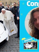 Papežovo Lamborghini putuje do Česka! V loterii jej vyhrál Vladislav N. z Pardubicka