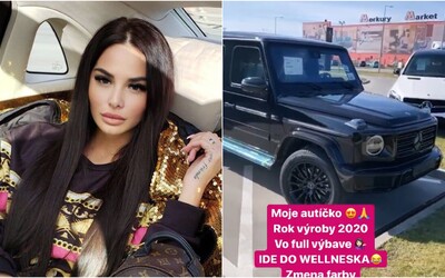 Plačková sa na Instagrame pochvalila novým Mercedesom za približne 200-tisíc eur. Nechala ho upraviť Brabusom